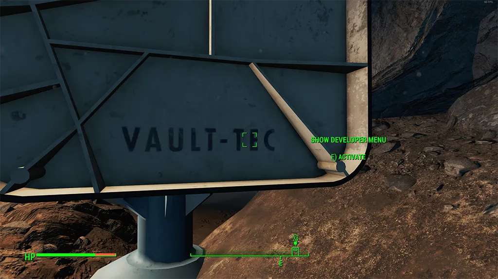 Opening the Developer Menu.